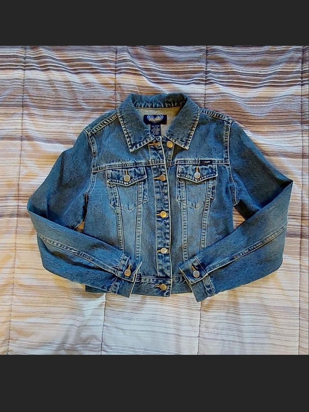 Vintage Y2K Angels Jeanswear Women’s Denim Jacket - Size S - Excellent Vintage